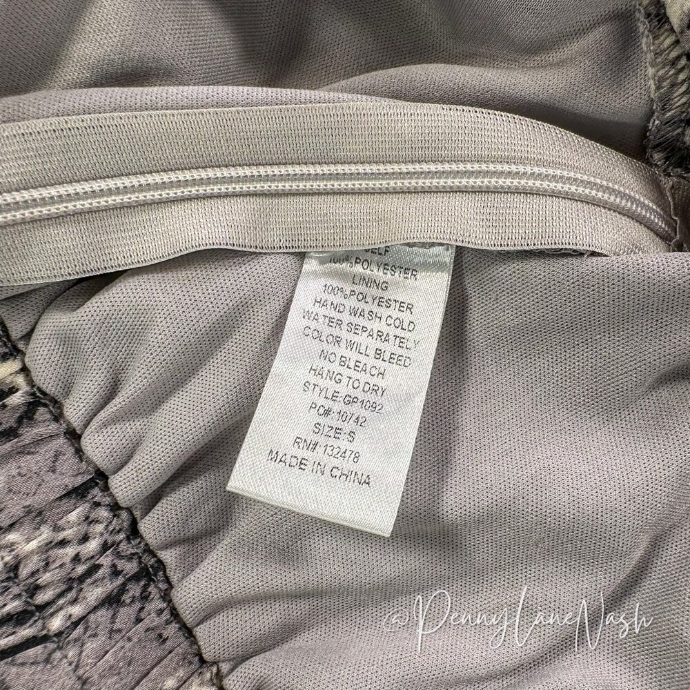 Vestique Snake Print Tie Waist Skort Skirt - Picture 8 of 8